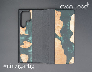 Samsung Galaxy S22 Ultra PORTO COLLECTION FLIPCASE 9646 Grün